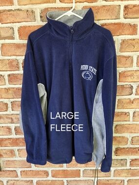 PENN STATE NCAA LARGE Navy Blue Pullover with Light Blue Accent